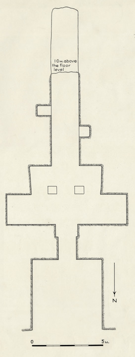 Figure 4. Plan of rock-cut tomb NC2 by Nicholas Melnikoff (1939). Courtesy Museum of Fine Arts, Boston.